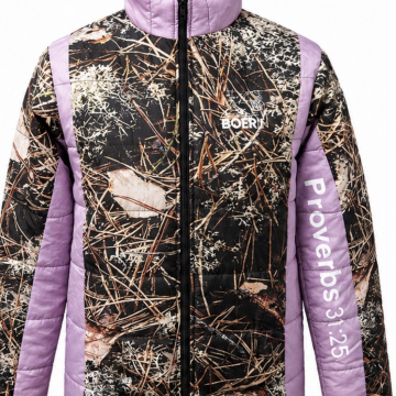 Naomi jacket- Purple & camo